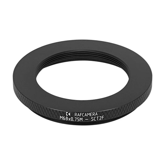 M68x0.75 male to SCT2 female thread adapter