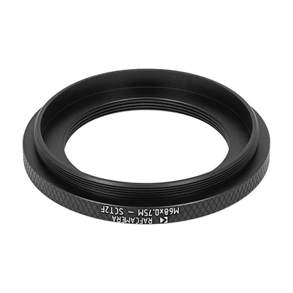 M68x0.75 male to SCT2 female thread adapter