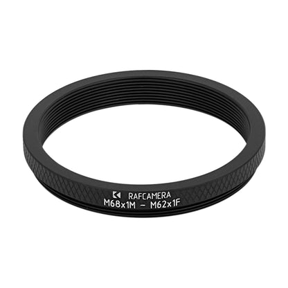 M68x1 male to M62x1 female thread adapter