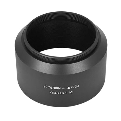 M68x1 male to M80x0.75 female thread adapter