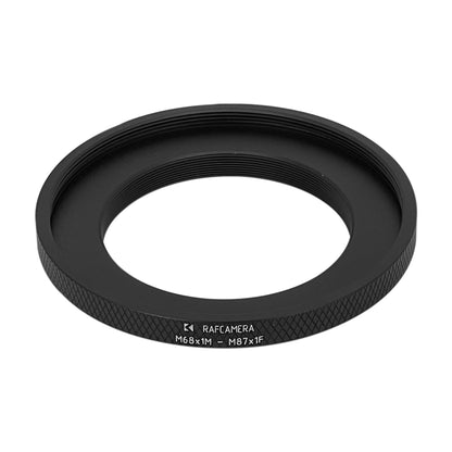 M68x1 male to M87x1 female thread adapter