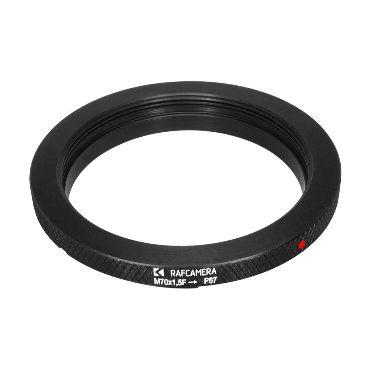 M70x1.5 female thread to Pentax 67 camera mount adapter