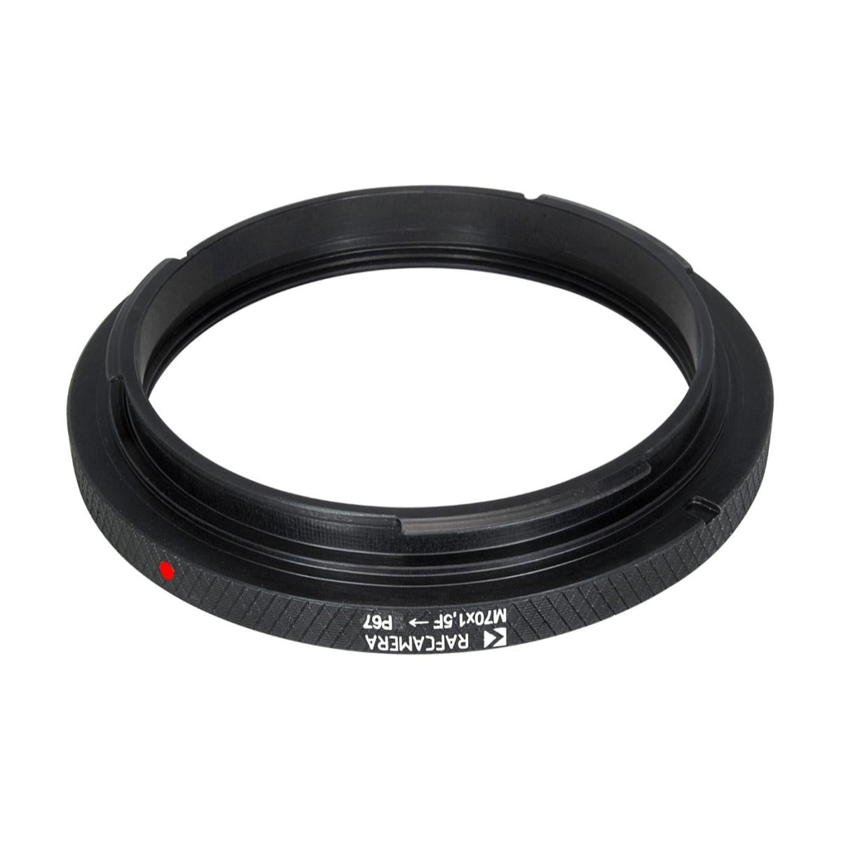 M70x1.5 female thread to Pentax 67 camera mount adapter