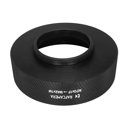 M70x1 female to M42x1 male thread adapter for TV-Heligon 0.75/42mm lens