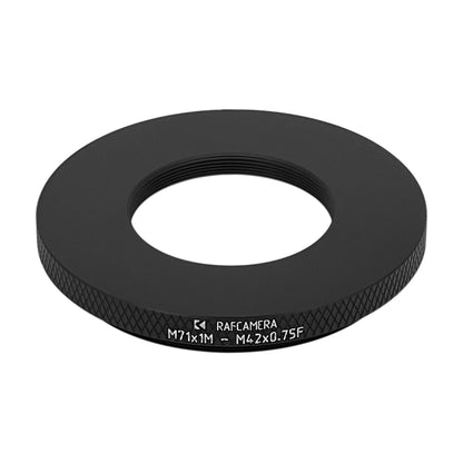 M71x1 male to M42x0.75 female thread adapter