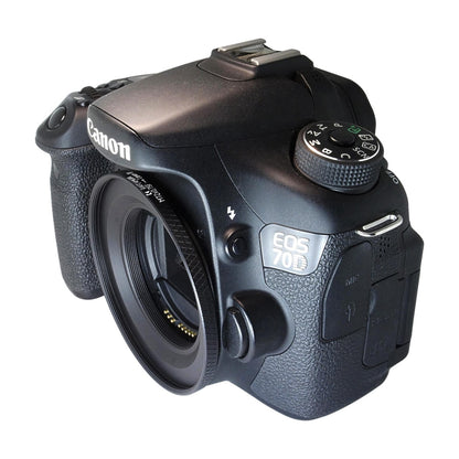 M72x0.75 female thread to Canon EOS EF mount camera adapter