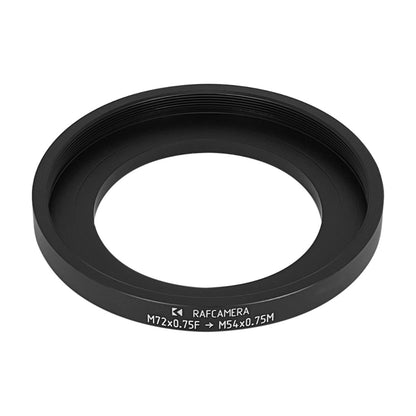 M72x0.75 female to M54x0.75 male thread adapter