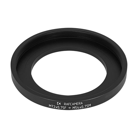 M72x0.75 female to M54x0.75 male thread adapter