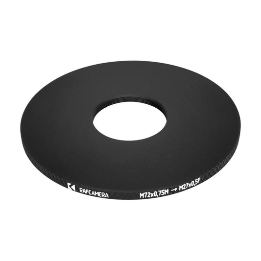 M72x0.75 male to M27x0.5 female thread adapter for Spiratone