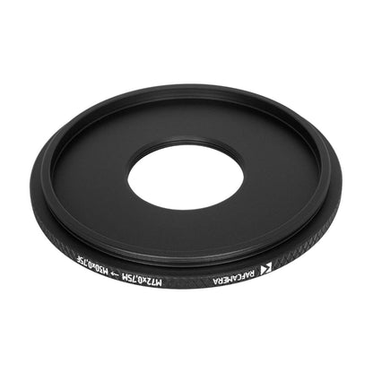 M72x0.75 male to M28x0.75 female thread adapter (72mm to 28mm step-down ring)