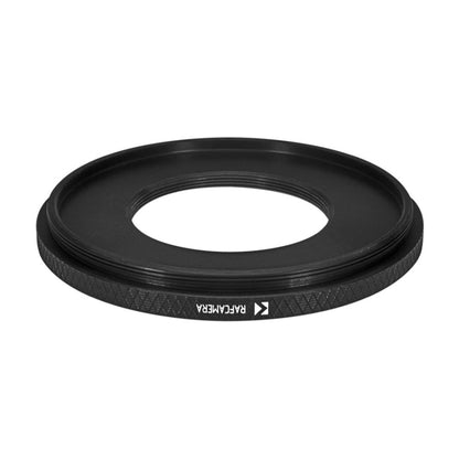 M72x0.75 male to M40x36tpi female thread adapter (72mm to 40mm step-down ring)