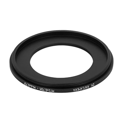 M72x0.75 male to M46x0.75 female thread adapter