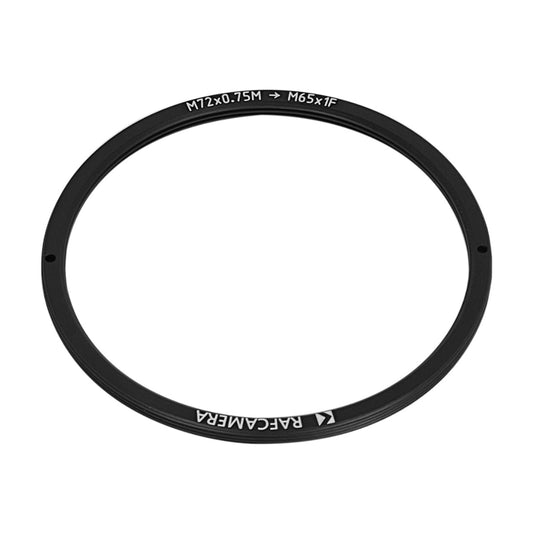 M72x0.75 male to M65x1 female thread adapter, flangeless