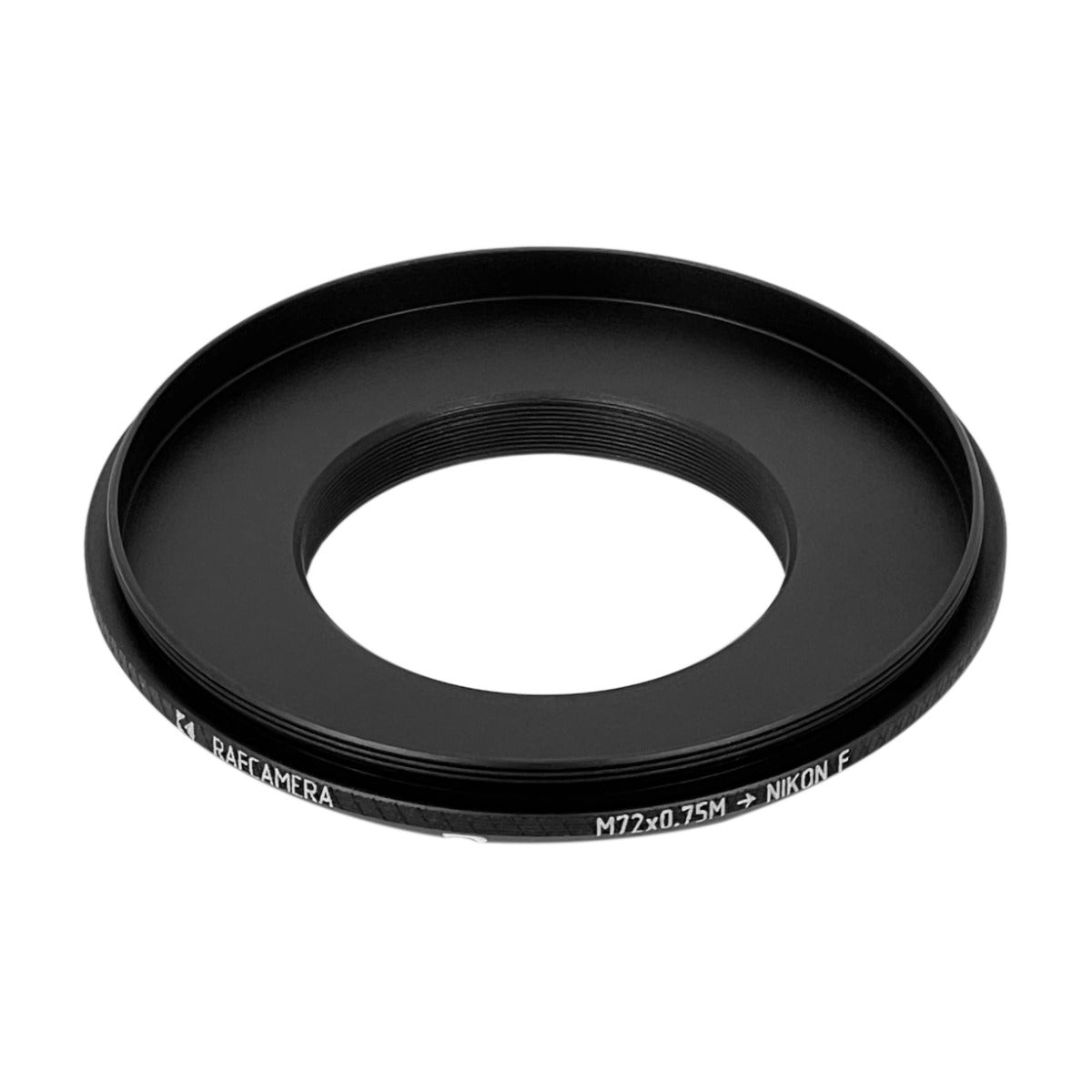 Reverse M72x0.75 male thread to Nikon F camera mount adapter