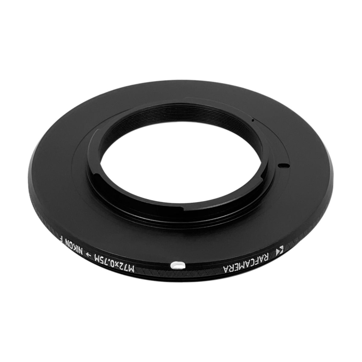 Reverse M72x0.75 male thread to Nikon F camera mount adapter