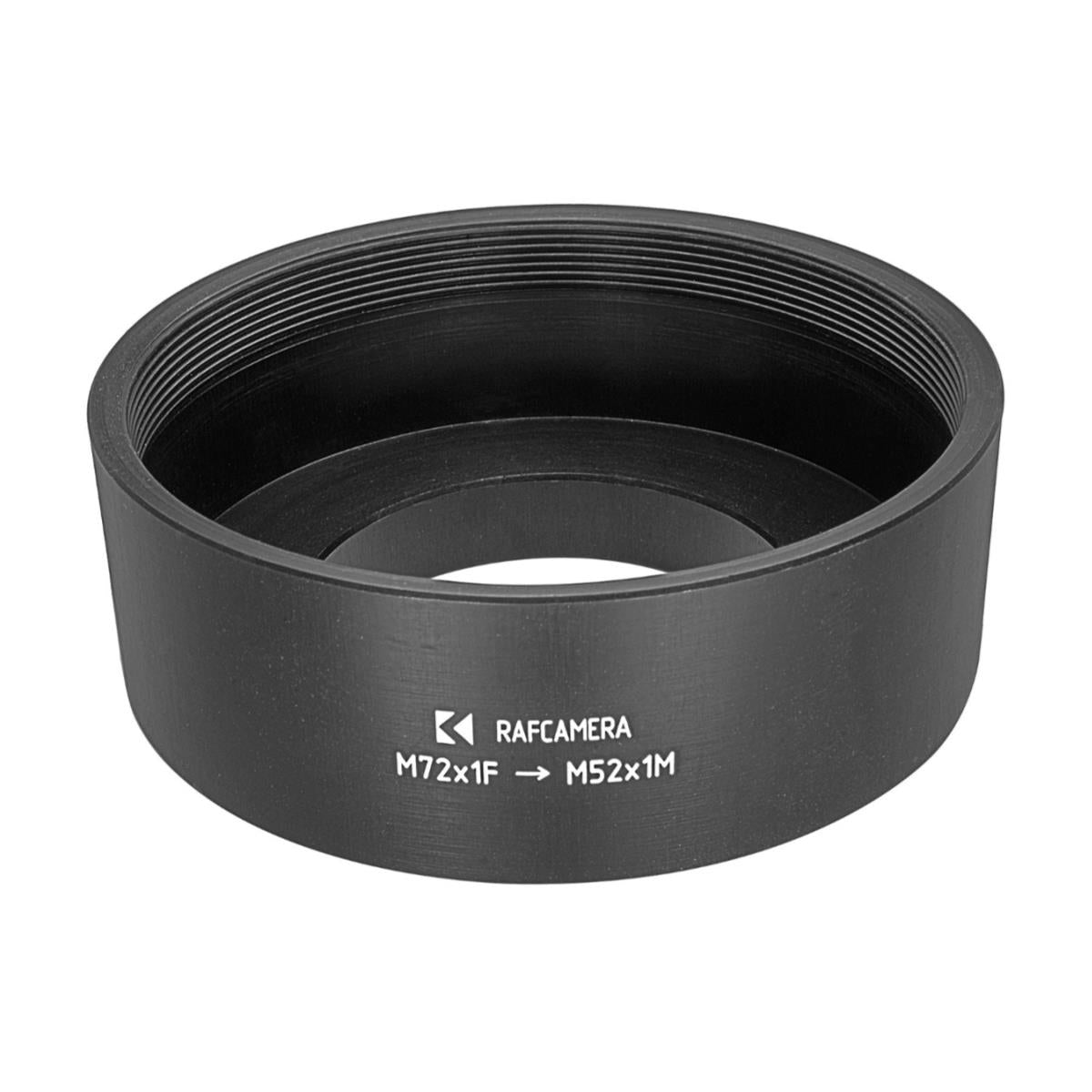 M72x1 female to M52x1 male thread adapter