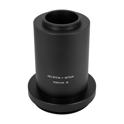 M72x1 male to M42x0.75 (T2) male thread adapter, 90mm