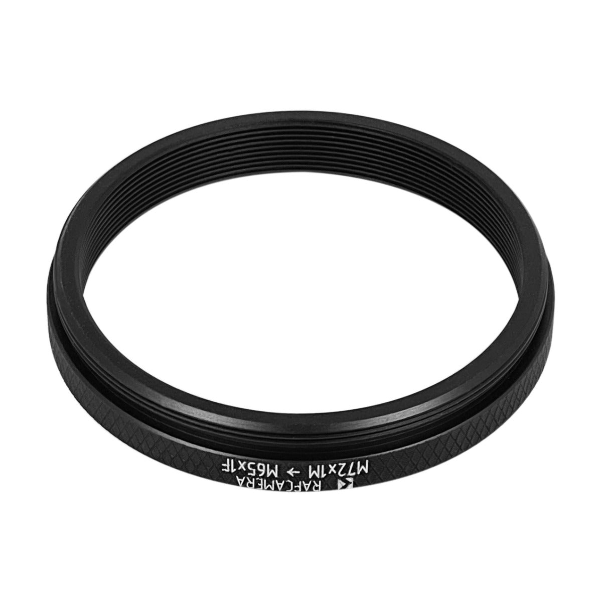 M72x1 male to M65x1 female thread adapter
