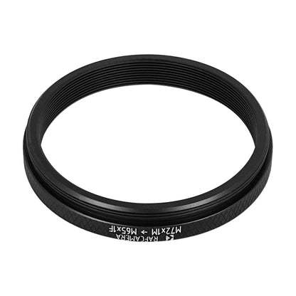 M72x1 male to M65x1 female thread adapter