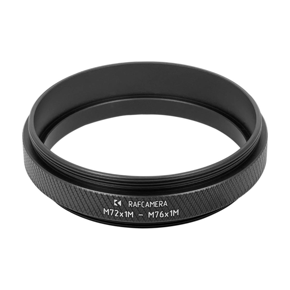 M72x1 male to M76x1 male thread adapter