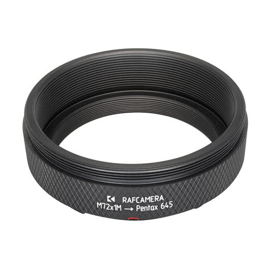 M72x1 male thread to Pentax 645 camera mount adapter, 12.83mm