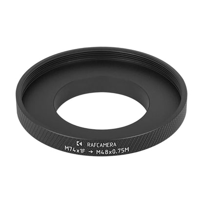 M74x1 female to M48x0.75 male thread adapter
