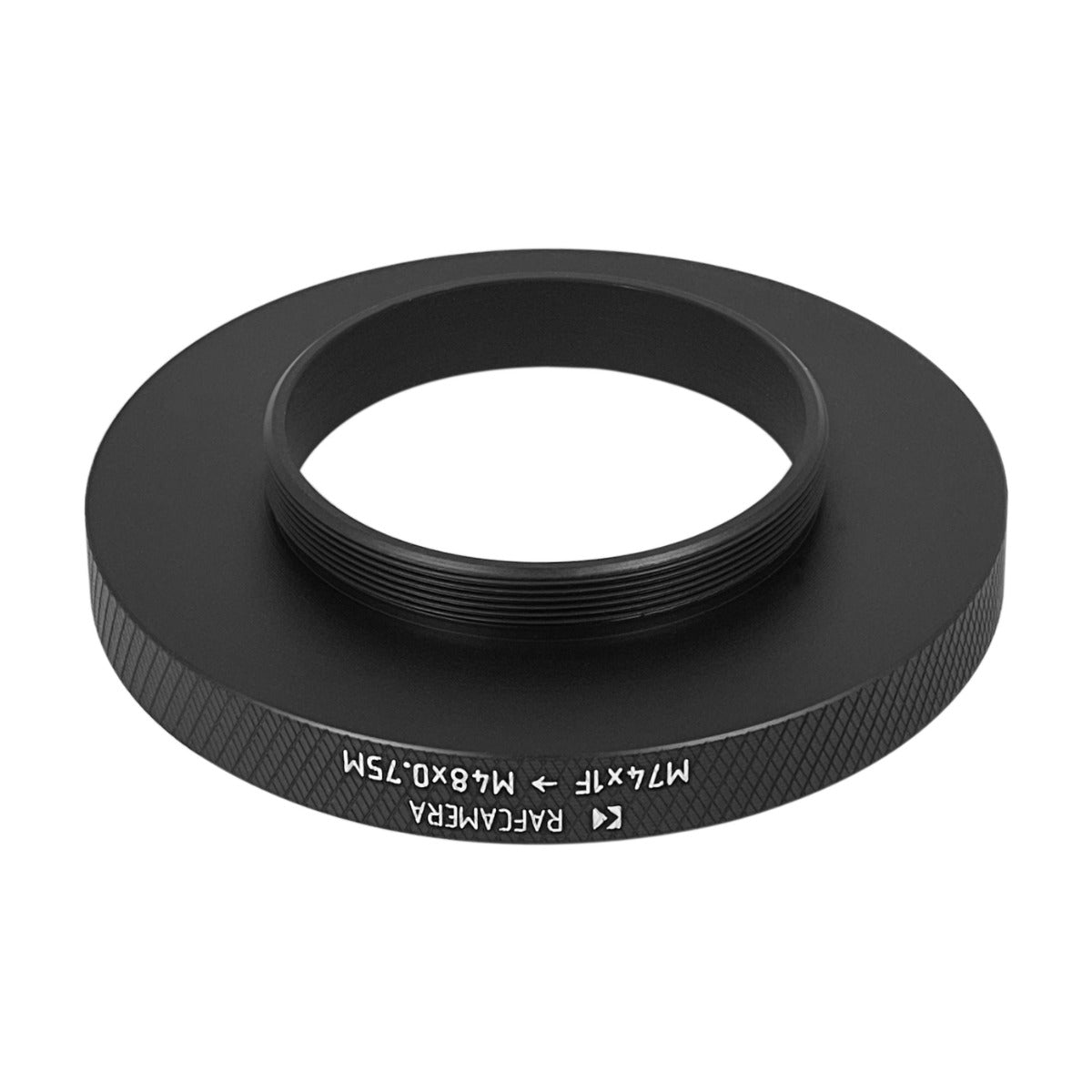M74x1 female to M48x0.75 male thread adapter