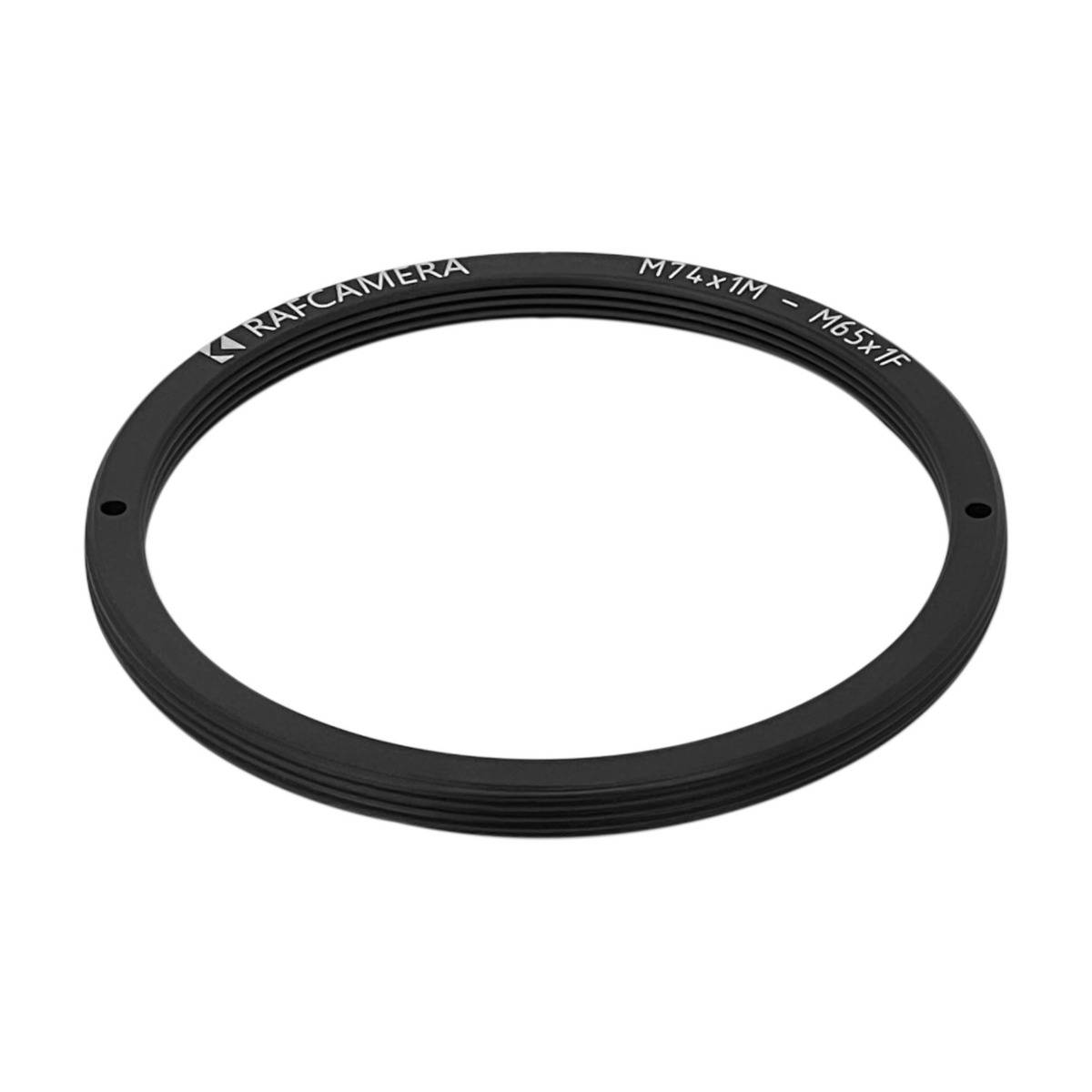 M74x1 male to M65x1 female thread adapter, flangeless