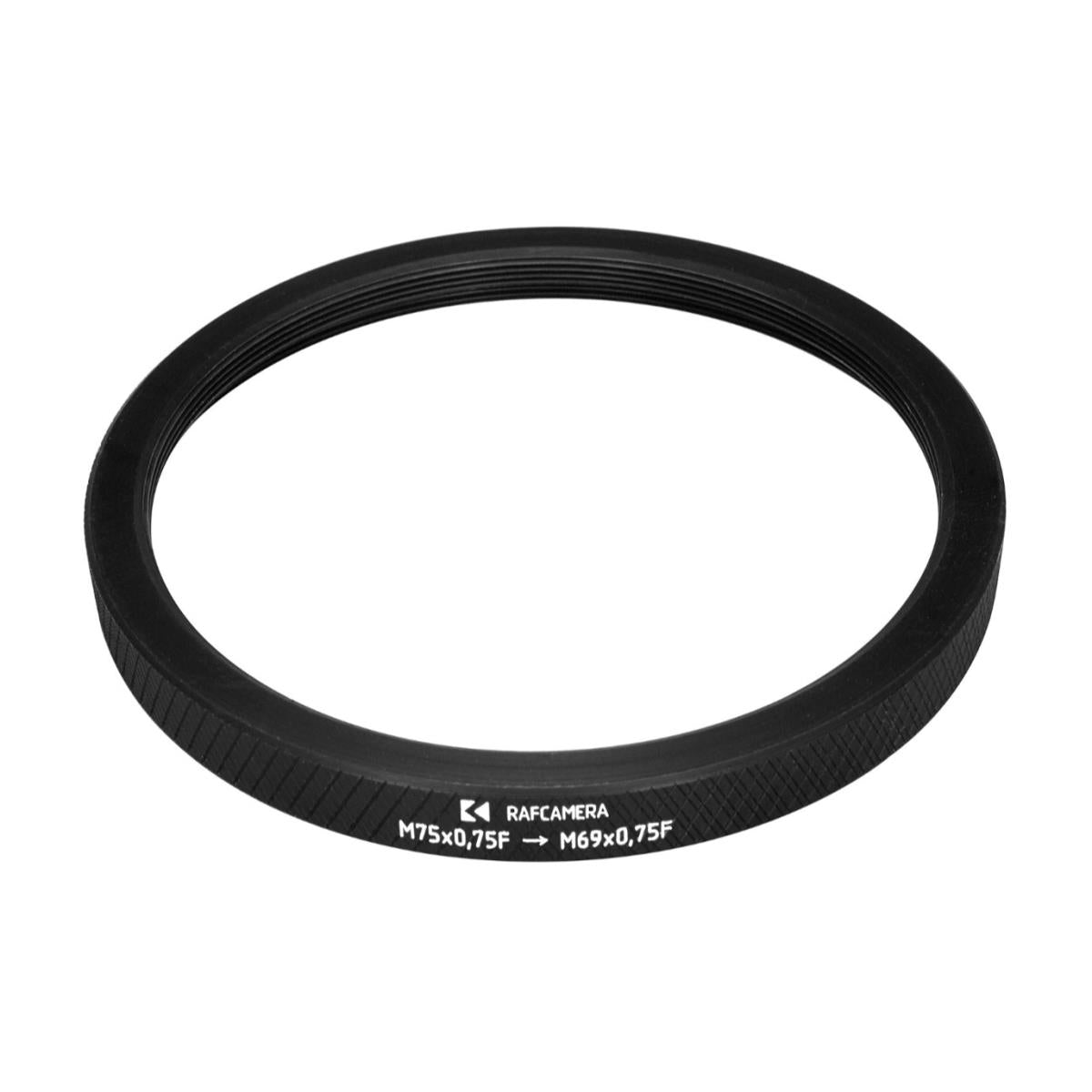 M75x0.75 female to M69x0.75 female thread adapter for VVD and Rapido FMJ