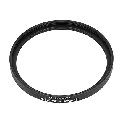 M75x0.75 female to M82x0.75 female thread adapter