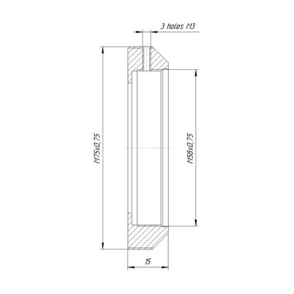 Lock Ring for Moller 32/2x to use it with Rectilux HCDNA