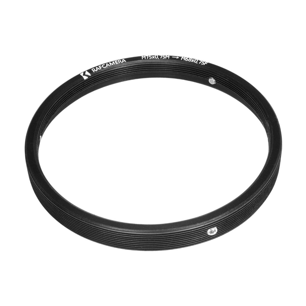M75x0.75 male to M68x0.75 female thread adapter (HCDNA, FVD-16A on Kowa 8-Z)