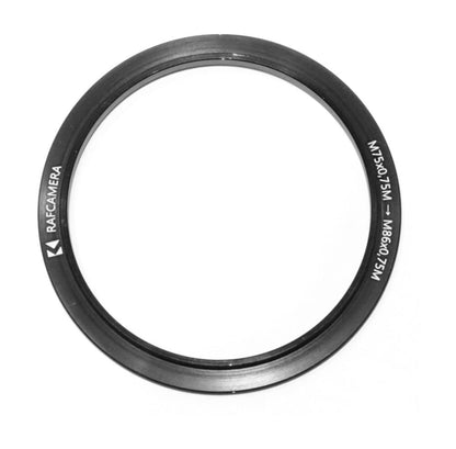 M75x0.75 male to M86x0.75 male thread adapter (step ring)