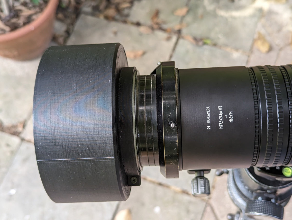 Aero Ektar lens to M65x1 male thread adapter