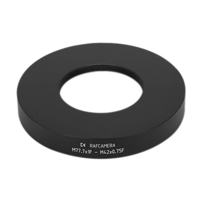 M77.7x1 female to M42x0.75 female thread adapter