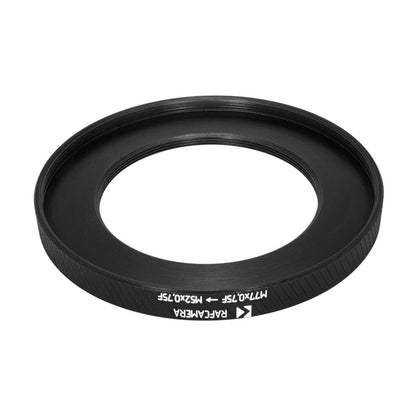 M77x0.75 female to M52x0.75 female thread adapter