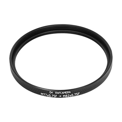 M77x0.75 female to M82x0.75 female thread adapter