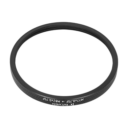 M77x0.75 female to M82x0.75 female thread adapter
