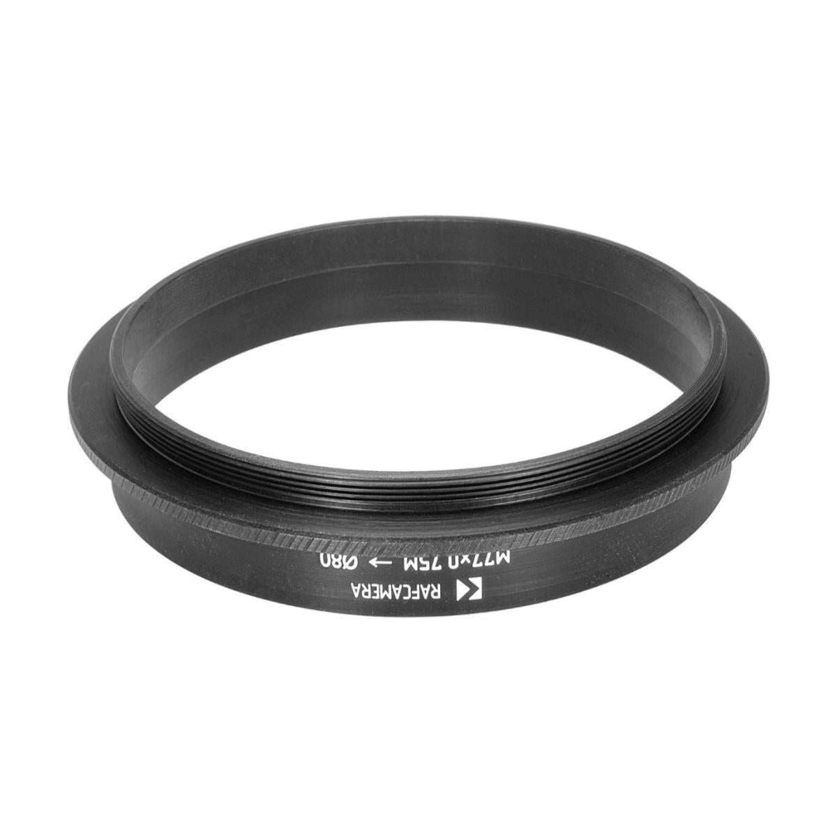 M77x0.75 male thread to 80mm outer diameter adapter (lens hood)