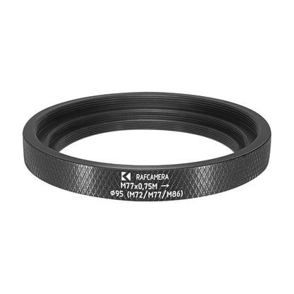 M77x0.75 male to M72x0.75, M77x0.75, M86x1 female threads adapter
