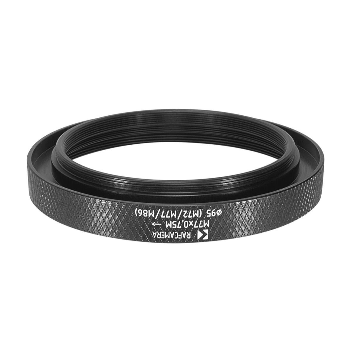 M77x0.75 male to M72x0.75, M77x0.75, M86x1 female threads adapter