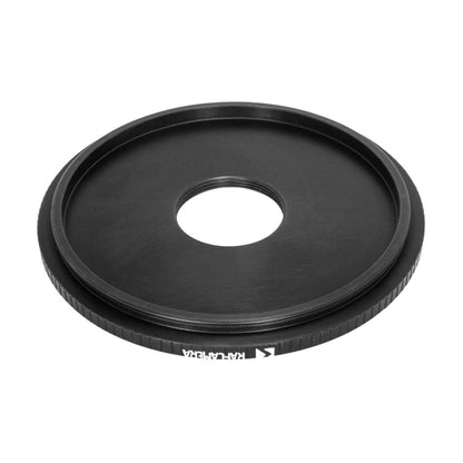 M77x0.75 male to M24x0.75 female thread adapter (77mm to 24mm step-down ring)