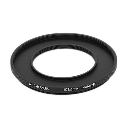 M77x0.75 male to M48x0.75 female thread adapter
