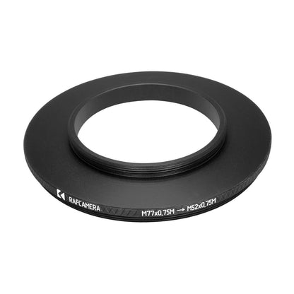 M77x0.75 male to M52x0.75 male thread adapter