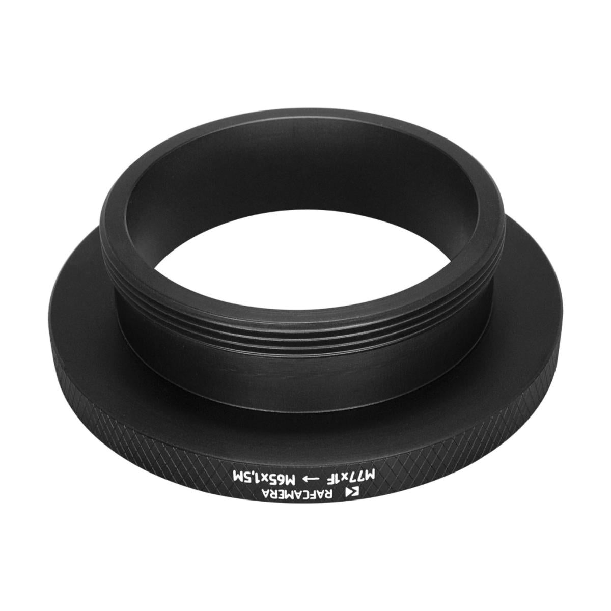 M77x1 female to M65x1.5 male thread adapter