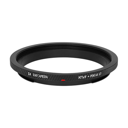 M77x1 female thread to Pentax 67 camera mount adapter