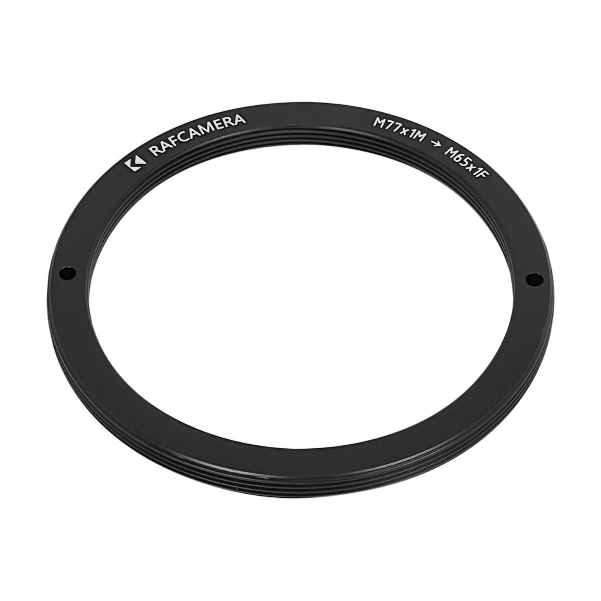 M77x1 male to M65x1 female thread adapter, flangeless