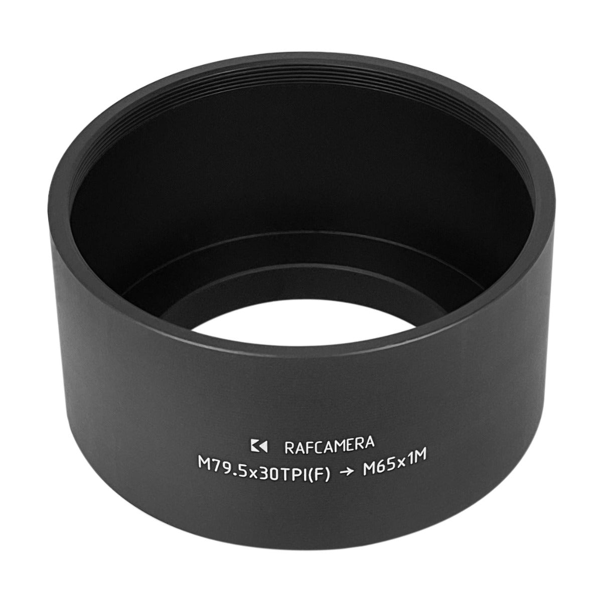 M79.5x30tpi female to M65x1 male thread adapter for Kodak Aero Ektar 2.5/153mm