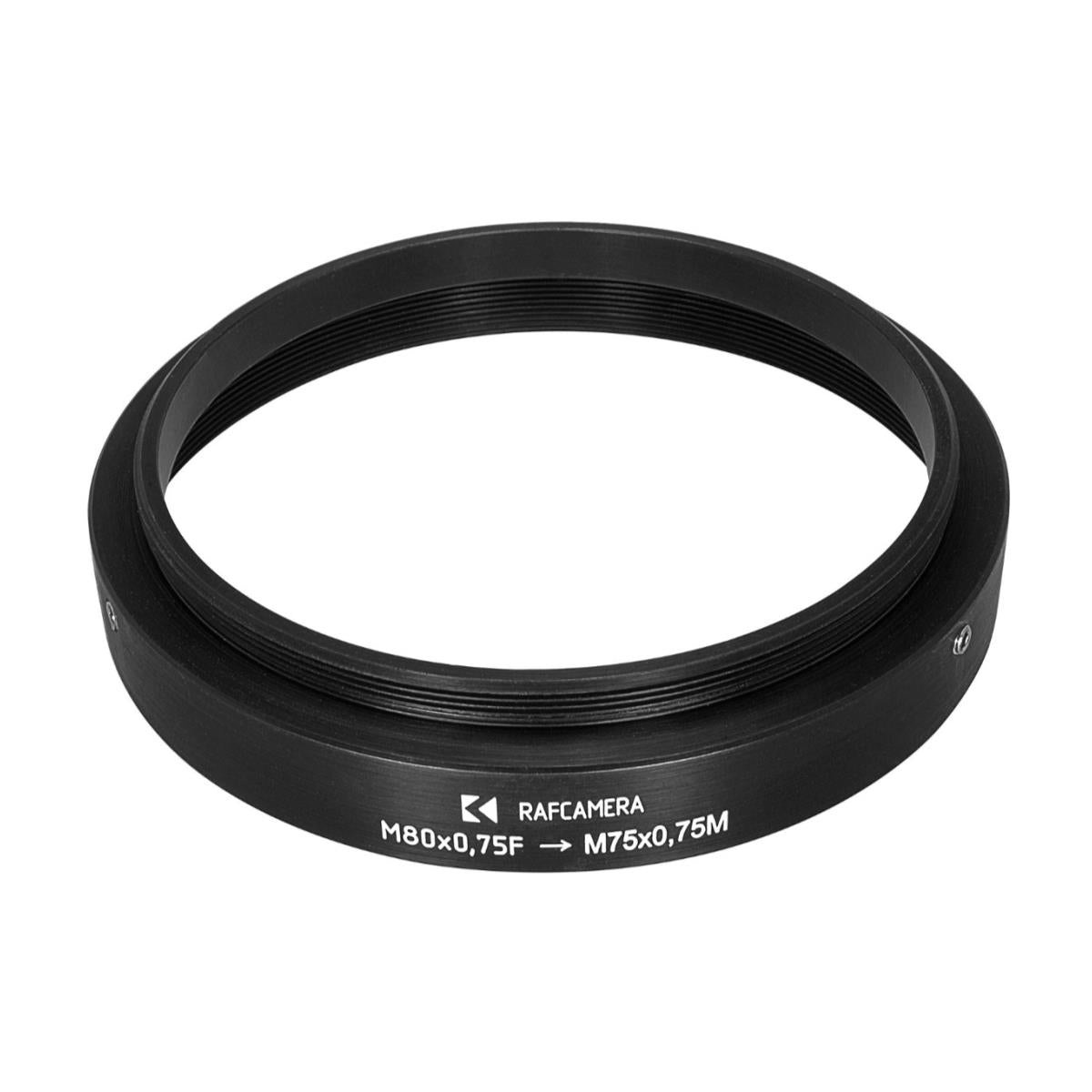M80x0.75 female to M75x0.75 male thread adapter for Muller Anamorphot 46/2x