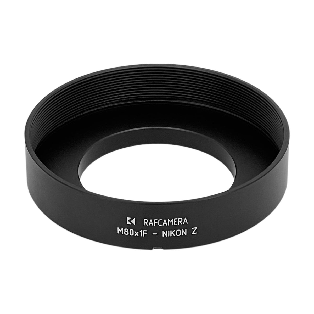 M80x1 female thread to Nikon Z camera mount adapter